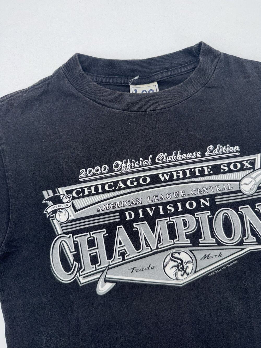 Vintage Chicago White Sox 2000 AL Central Division Champions T Shirt 14/16 Large